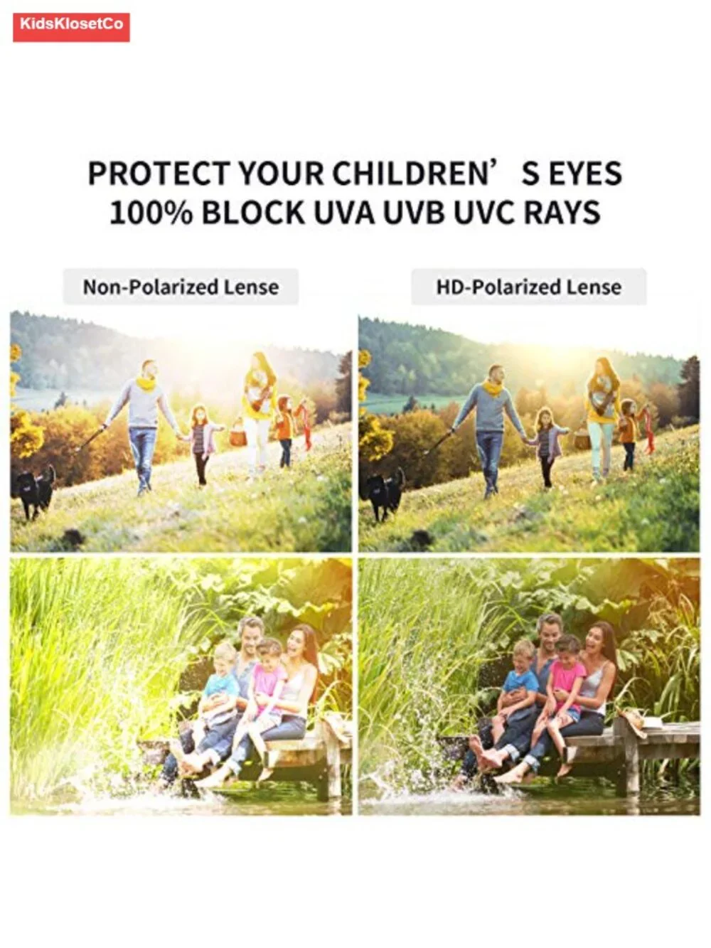 Kids Unbreakable TPEE Frame Polarized Sports Sunglasses with Adjustable Strap